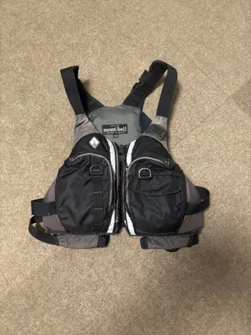 카약용 mont-bell 구명 조끼 S/M 블랙/그레이