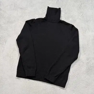 자노네 5게이지 터틀넥 니트 52사이즈 블랙