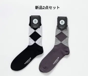 새상품 RATS 랏츠 삭스 2세트 ARGYLE SOCKS