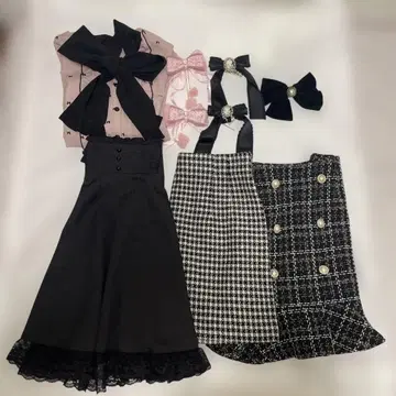 양산형 지뢰계 걸리시 스타일 묶음 판매 세트