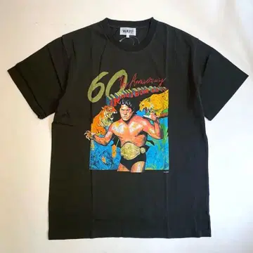 WAYP BEAMS 안토니오 이노키 60주년 기념 T셔츠 L 블랙