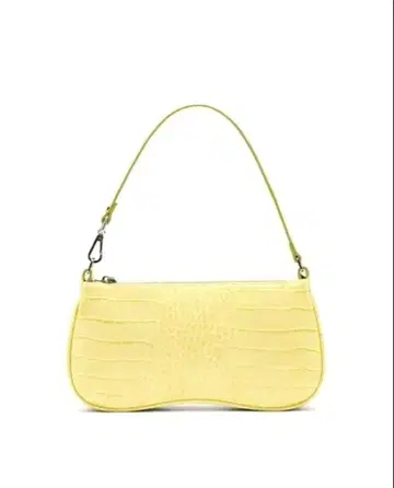 Eva 숄더백 - 연한 노란색 악어 엠보싱
