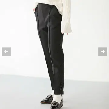 fitmore 밑단 리본 속기모 팬츠 PS 블랙