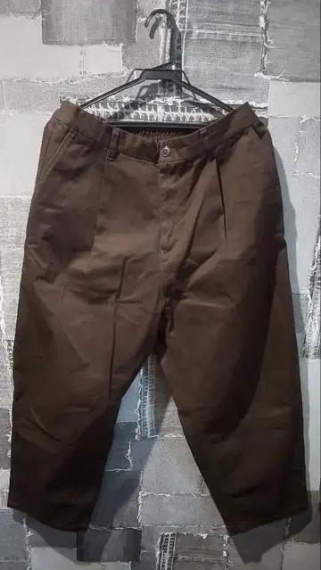 FREAK'S STORE 브라운 이지 턱 팬츠