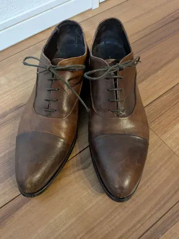 ANTONIO MAURI 브라운 레이스업 슈즈