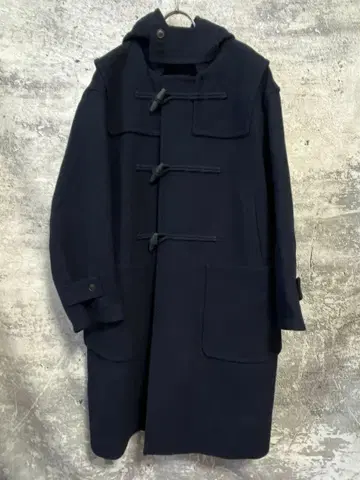 +J 울 오버 사이즈 더플 코트 네이비 M