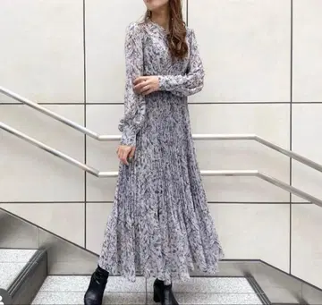 코코딜/드로잉 아트 플라워 원피스 이너 포함