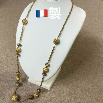 골드 롱 목걸이 프랑스 앤티크 개성있는 빅 사이즈 체인