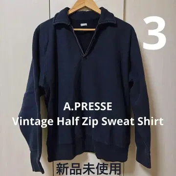 A.PRESSE Vintage Half Zip Sweat Shirt