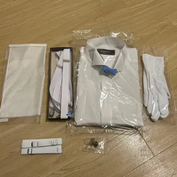 BASIC 턱시도용 화이트 모닝 셔츠 세트