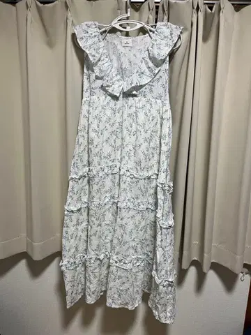 메리제니 flower frill 원피스 블루