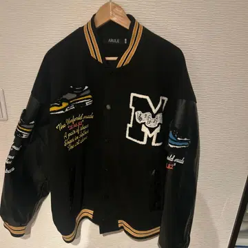 바시티 자켓 스트릿 자수