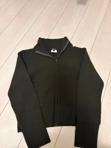 INDIVI 브라운 집업 니트 38