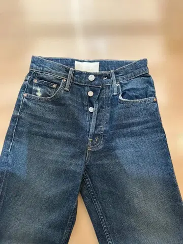 MOTHER DENIM 다크 블루 스트레이트 데님 24