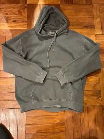 COMFORT COLORS 그레이 후드 부착 후드티 L 사이즈