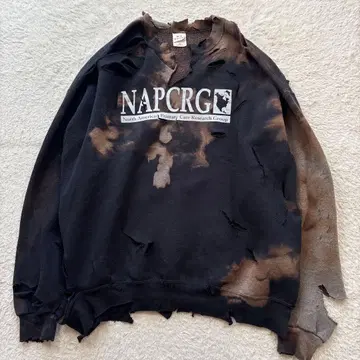 M.J.SOFFE 크러쉬 맨투맨 블리치 가공 USA제