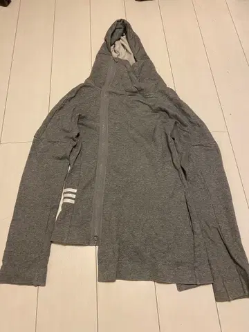 Y-3 풀 집업 후드 부착 후드티 그레이