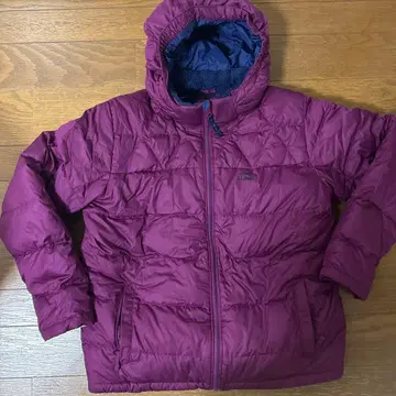 [ 새상품급 ] LL.Bean 후드 부착 다운 자켓 와인 레드