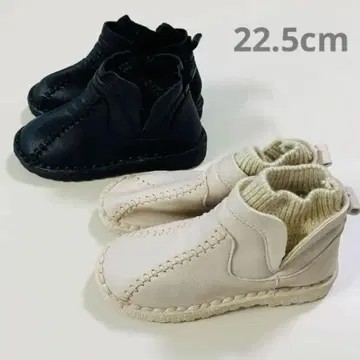 Erd Beere 새상품 니트 콤비네이션 숏부츠 2켤레 22.5