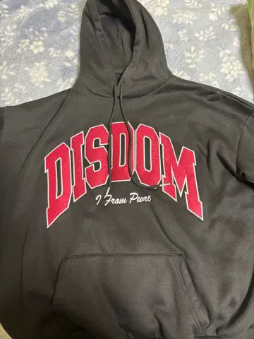 DISDOM 블랙 후드티 M 사이즈