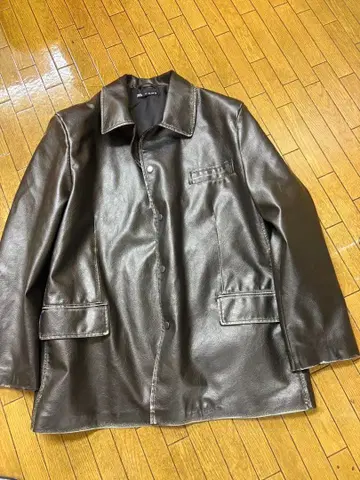 ZARA 합성 피혁 자켓 오버 사이즈