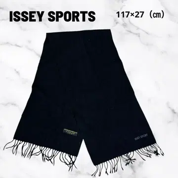 [ ISSEY SPORT 이세이 미야케 ] 캐시미어 블렌드 머플러 블랙