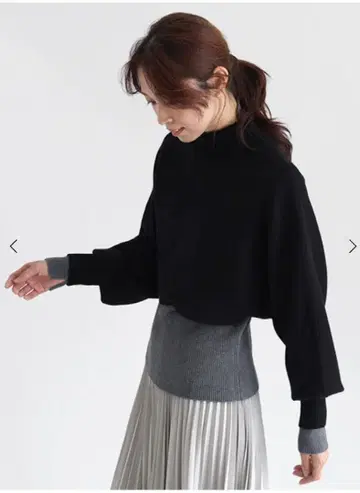 레이어드 니트 CLOVE 블랙