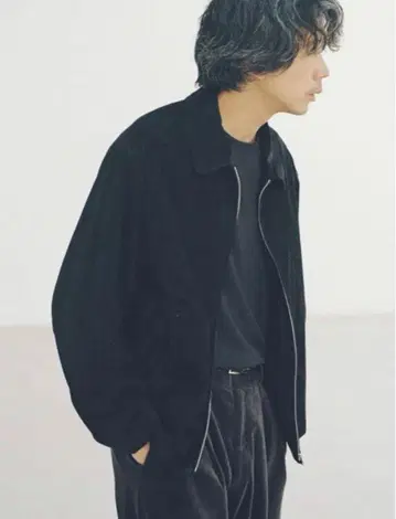 [ LIDNM ] SUPER SOFT SHEEP SUEDE ZIP