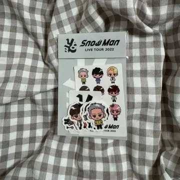 Snow Man LIVE TOUR 2022 스노우 칠 스티커 세트