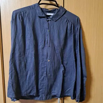 다크 블루 긴팔 셔츠 D