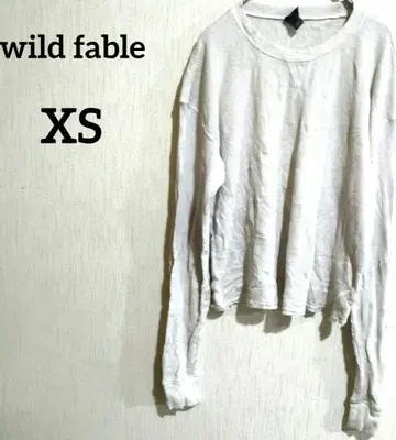 wild fable 화이트 긴팔 티셔츠 [ XS ]