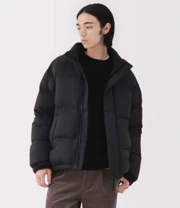 무인양품 경량 다운 포켓터블 자켓 블랙 S