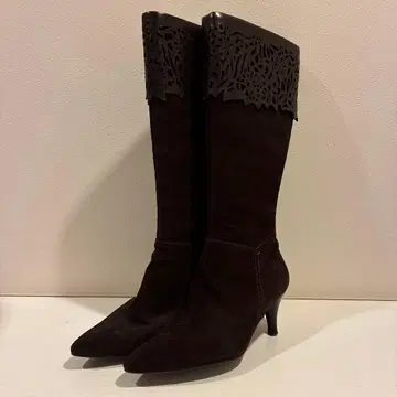 [ 새상품급 ] ecco 브라운 롱 부츠 24.5cm