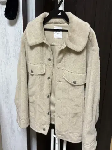 something 베이지 아우터