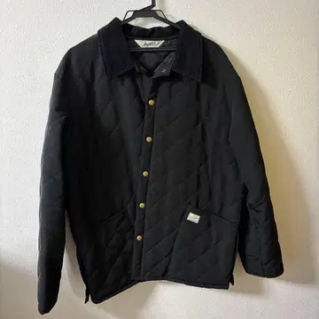 Backers 퀼팅 자켓 L 블랙