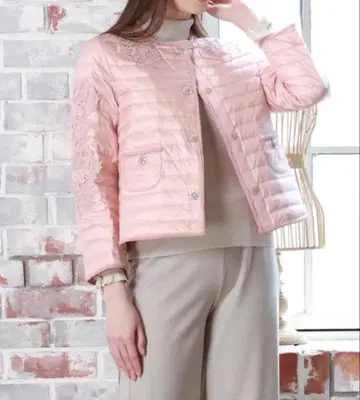 2025AW 슈퍼뷰티 레이스 디자인 라이트 다운 자켓 44