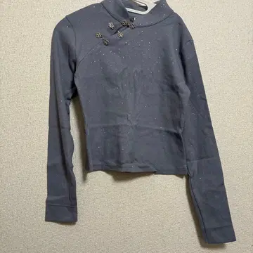 중화권 스타일 반짝이는 차이나 상의