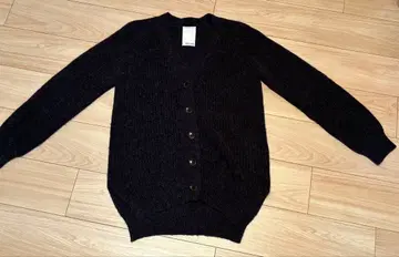 Whim Gazette 알파카 니트 가디건 블랙 계열