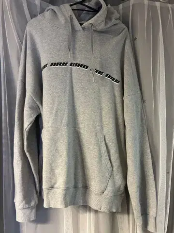 WEMEWE 그레이 후드티 M 사이즈