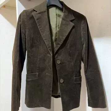 코듀로이 자켓 카키