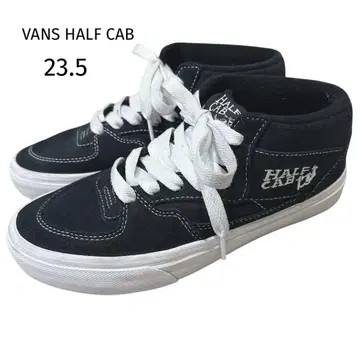 VANS HALFCAB 23.5 블랙 스케이트 하프캡 스웨이드