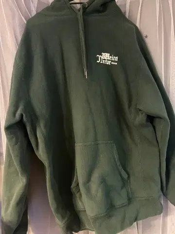 WEIRDNERVE 다크 그린 후드티 M