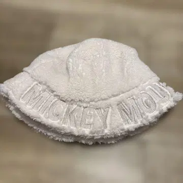 디즈니 미키 보아 버킷햇 버킷햇 화이트 화이트