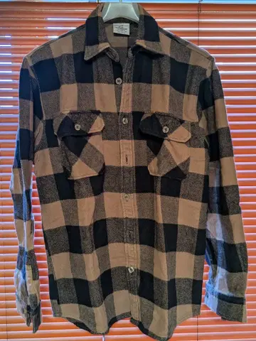 로스코사 체크 무늬 플란넬 셔츠 M