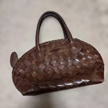 IBIZA 뜨개질 가죽 토트백