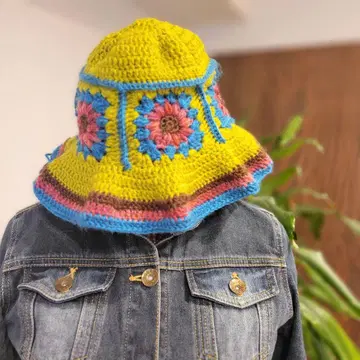 모티브 편직 니트 모자 | 햇 손뜨개질