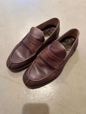 트리커스 로퍼 브라운 uk6.5 25cm 언라이닝