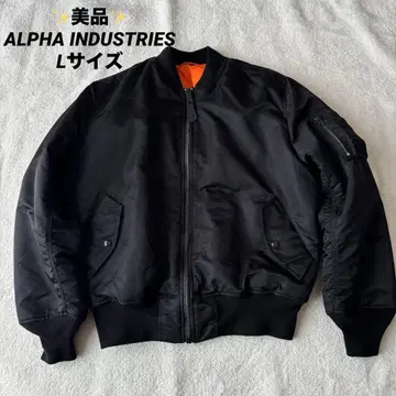 새상품급 ALPHA INDUSTRIES 알파 MA-1 블랙 L