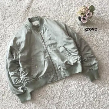 그로브 MA-1 자켓 M 라이트 그린 아우터 점퍼