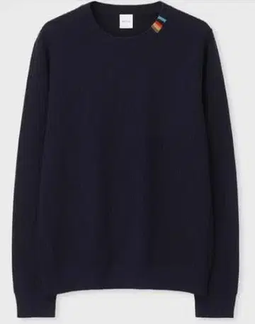 멀티 컬러 리브 크루넥 니트 M 사이즈